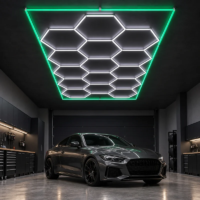 Hexagon Led Lighthing With Border HLT-14-PC Green