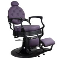 Barber Chair FR-58019-A3 | Black Matte | Dubai Purple (030)