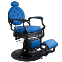 Barber Chair FR-58019-A3 | Black Matte | Dubai Blue (028)