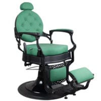 Barber Chair FR-58019-A3 | Black Matte | Dubai Green (029)