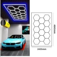 Hexagon Led Lighthing With Border HLT-14-PC Blue